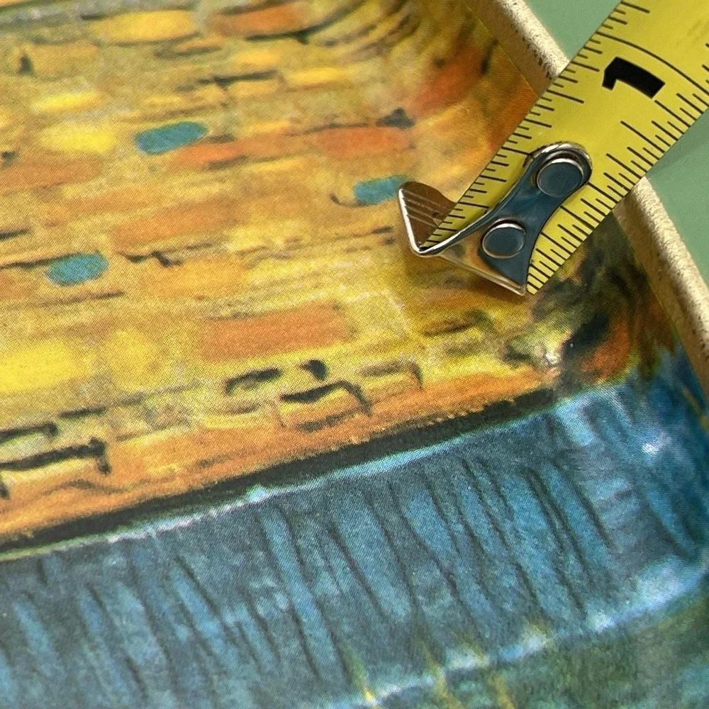 Vintage Sunshine Biscuits Tin Lid Serving Tray Set Featuring Van Gogh's Works